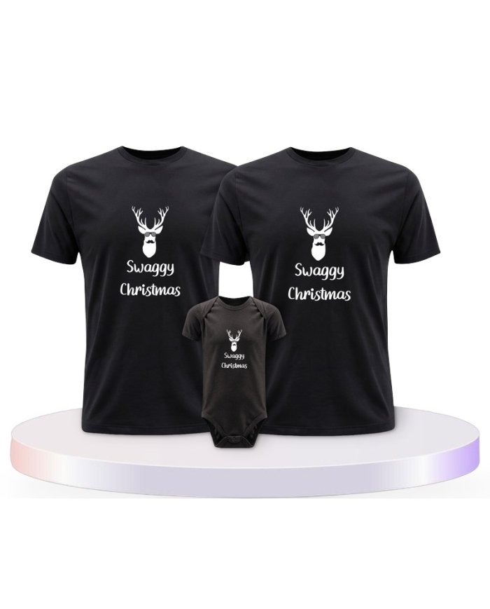 Familienlook T-Shirts mit Swaggy Christmas | Paarpulli