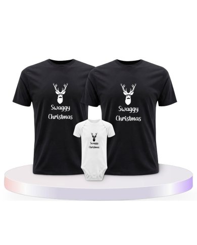 Familienlook T-Shirts mit Swaggy Christmas | Paarpulli