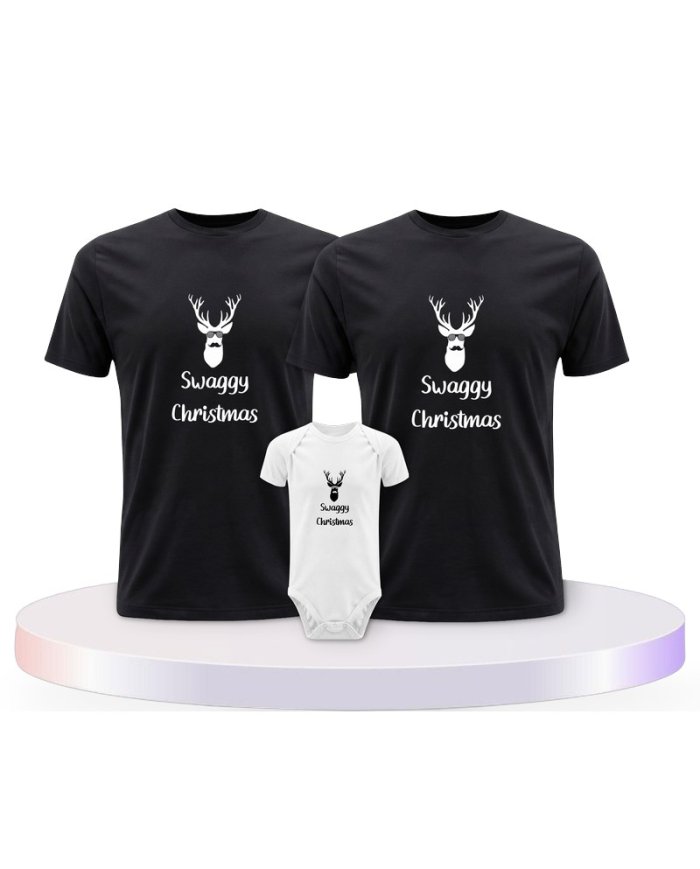 Familienlook T-Shirts mit Swaggy Christmas | Paarpulli