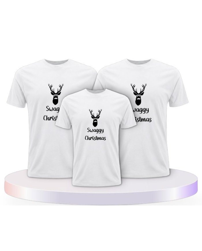 Familienlook T-Shirts mit Swaggy Christmas | Paarpulli