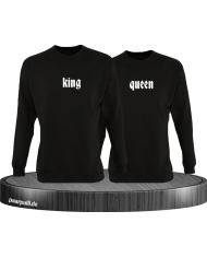 King Queen schlicht Sweater in schwarz