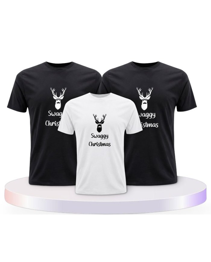 Familienlook T-Shirts mit Swaggy Christmas | Paarpulli