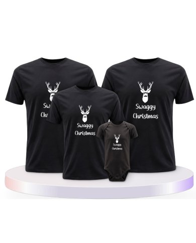 Familienlook T-Shirts mit Swaggy Christmas | Paarpulli