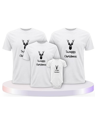 Familienlook T-Shirts mit Swaggy Christmas | Paarpulli