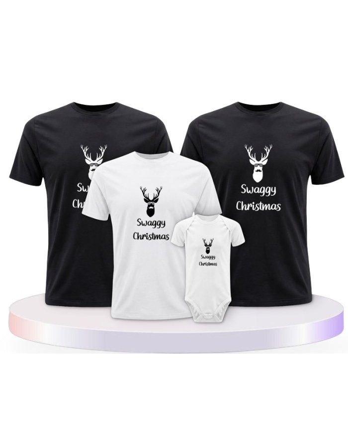 Familienlook T-Shirts mit Swaggy Christmas | Paarpulli