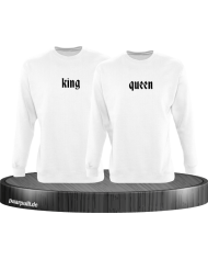 King Queen schlicht Sweater in weiß