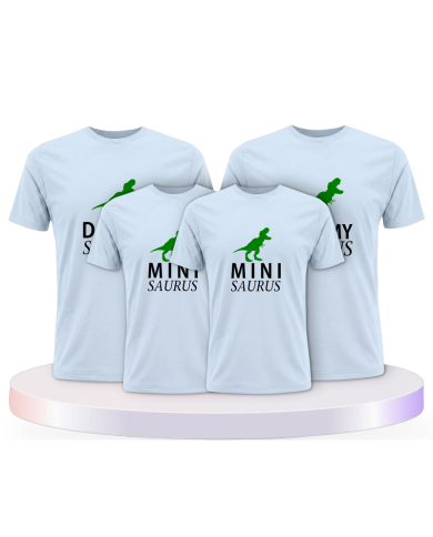 Daddy Mommy und Mini Saurus als Familienset T-Shirts | Paarpulli