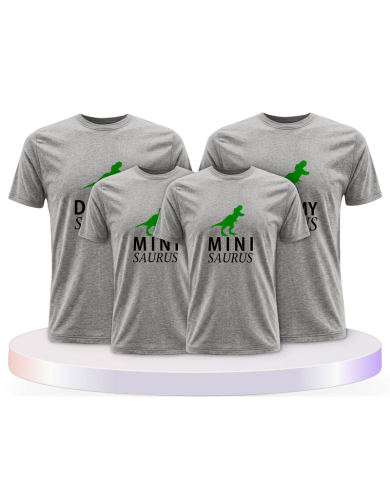 Daddy Mommy und Mini Saurus als Familienset T-Shirts | Paarpulli