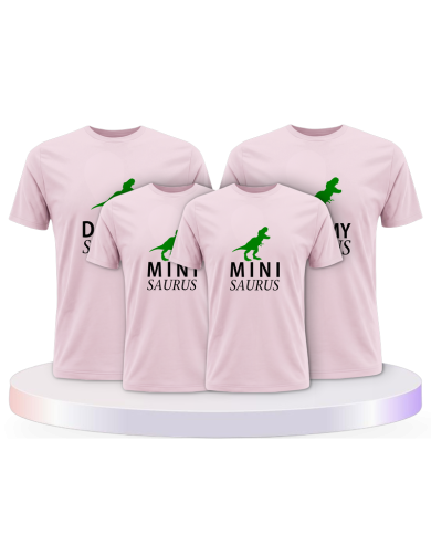 Daddy Mommy und Mini Saurus als Familienset T-Shirts | Paarpulli