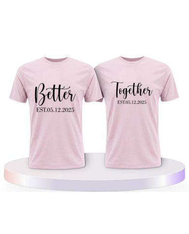 Partnerlook T-Shirts mit Better Together | Paarpulli