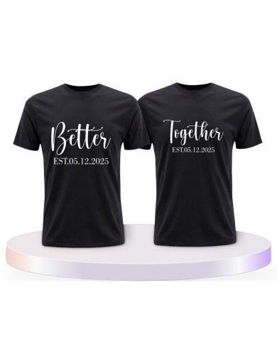 Partnerlook T-Shirts mit Better Together | Paarpulli