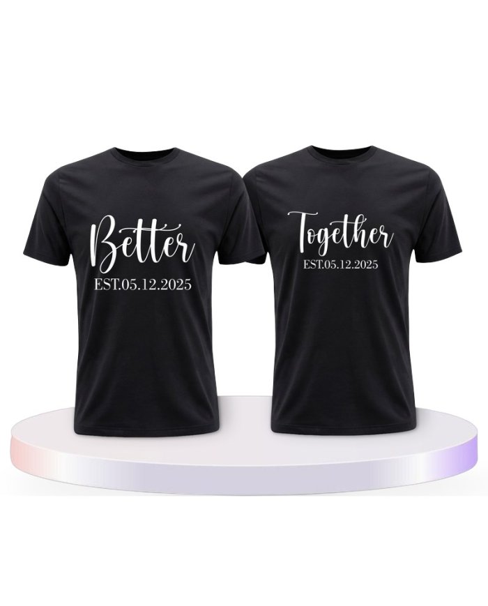 Partnerlook T-Shirts mit Better Together | Paarpulli