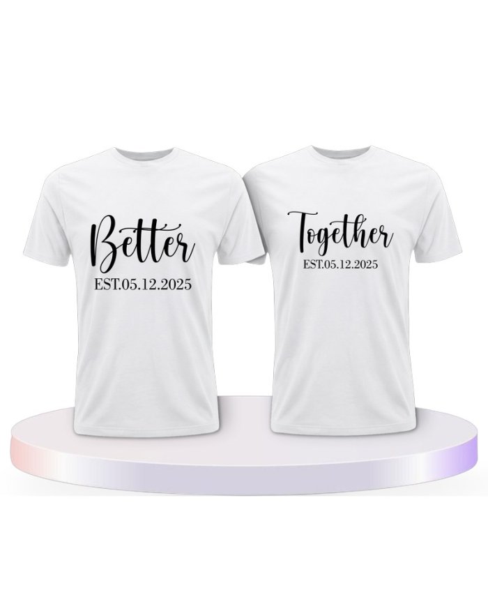Partnerlook T-Shirts mit Better Together | Paarpulli