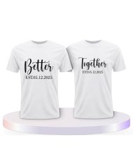 Partnerlook T-Shirts mit Better Together | Paarpulli