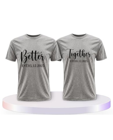 Partnerlook T-Shirts mit Better Together | Paarpulli