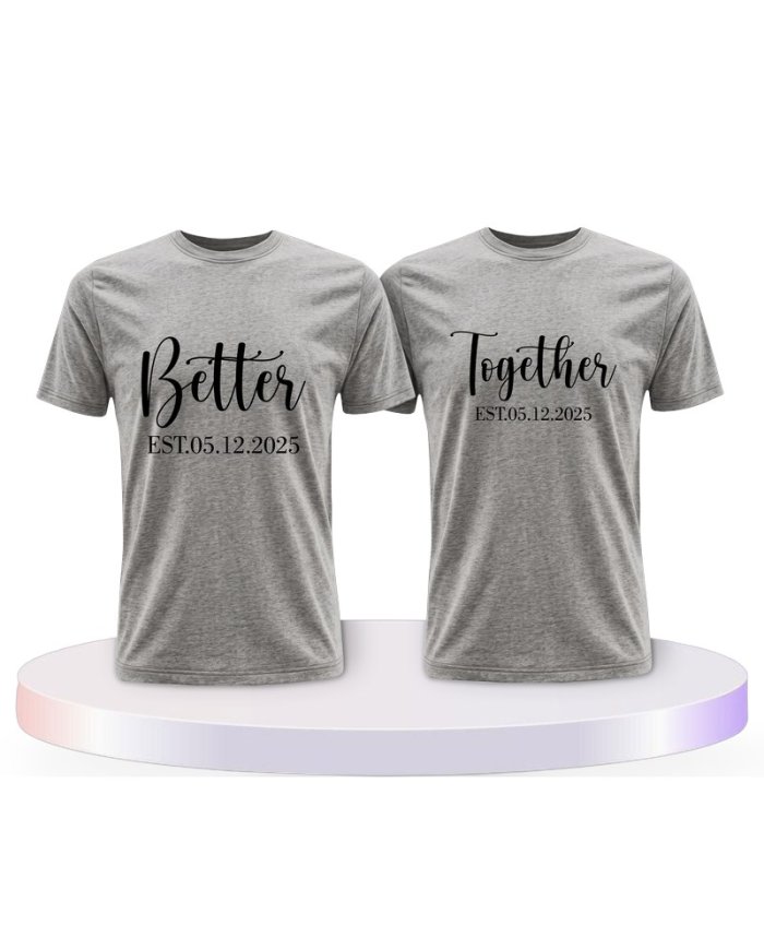 Partnerlook T-Shirts mit Better Together | Paarpulli