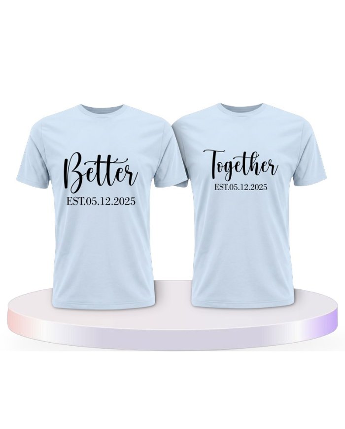 Partnerlook T-Shirts mit Better Together | Paarpulli