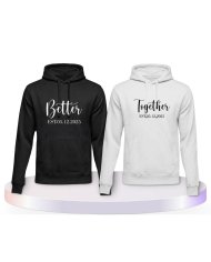 Better Together mit Wunschdatum Personalisiert Partner Hoodies |.