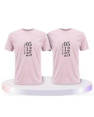 Wunschname und Datum Couple T-Shirts kaufen | Paarpulli