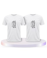 Wunschname und Datum Couple T-Shirts kaufen | Paarpulli