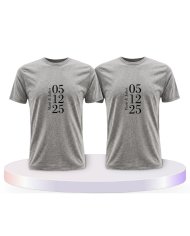 Wunschname und Datum Couple T-Shirts kaufen | Paarpulli