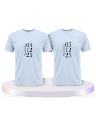 Wunschname und Datum Couple T-Shirts kaufen | Paarpulli