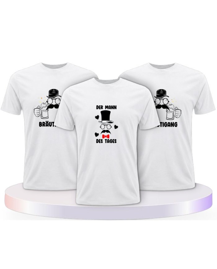 Der Mann Des Tages & Bräutigang Bräutigam T-Shirts | Paarpulli
