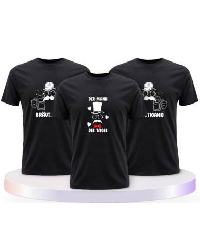 Der Mann Des Tages & Bräutigang Bräutigam T-Shirts | Paarpulli