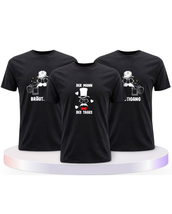 Der Mann Des Tages & Bräutigang Bräutigam T-Shirts | Paarpulli