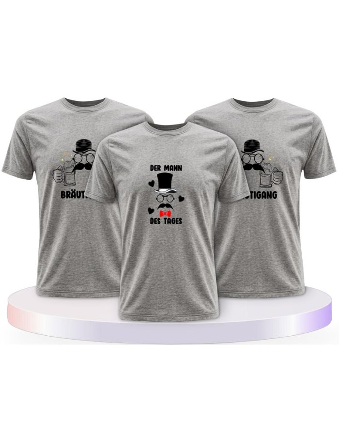 Der Mann Des Tages & Bräutigang Bräutigam T-Shirts | Paarpulli