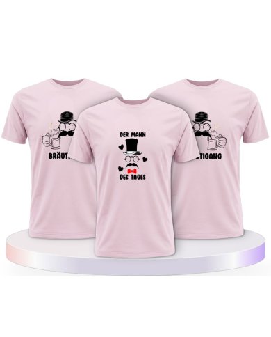 Der Mann Des Tages & Bräutigang Bräutigam T-Shirts | Paarpulli