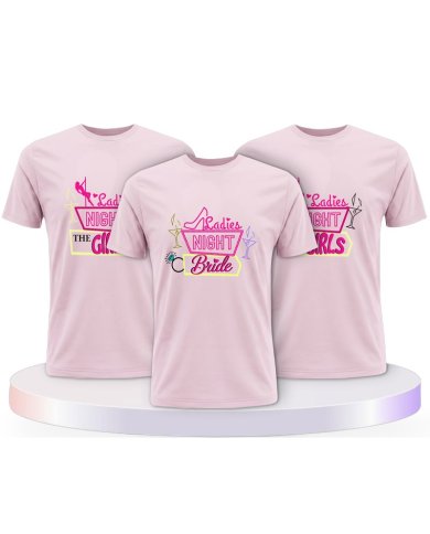Ladies Night Bride & the Girls Braut Partner T-Shirts | Paarpulli