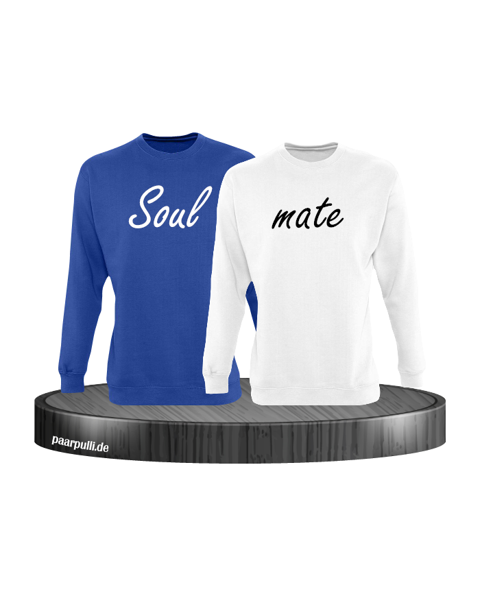 Soul mate Pullover in blau weiß