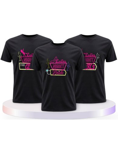 Ladies Night Bride & the Girls Braut Partner T-Shirts | Paarpulli