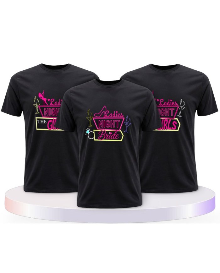 Ladies Night Bride & the Girls Braut Partner T-Shirts | Paarpulli
