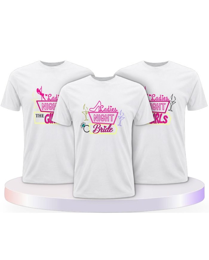 Ladies Night Bride & the Girls Braut Partner T-Shirts | Paarpulli
