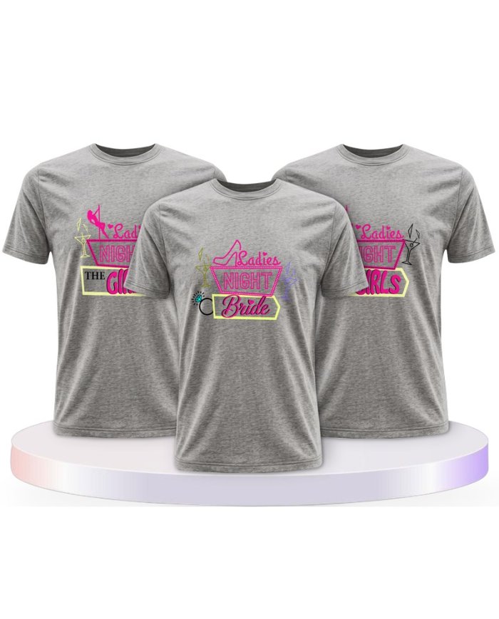 Ladies Night Bride & the Girls Braut Partner T-Shirts | Paarpulli