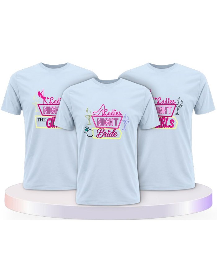 Ladies Night Bride & the Girls Braut Partner T-Shirts | Paarpulli