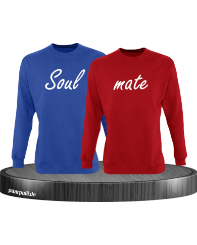 Soul mate Pullover in blau rot