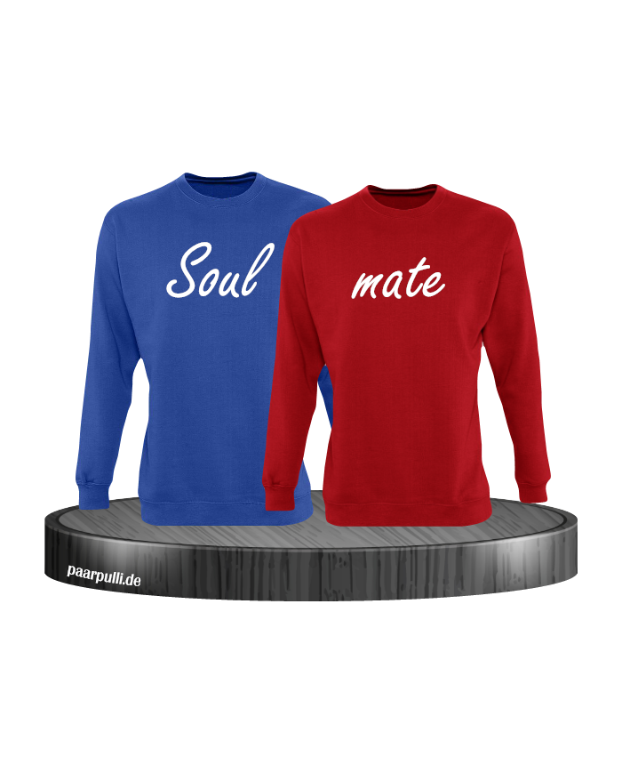 Soul mate Pullover in blau rot