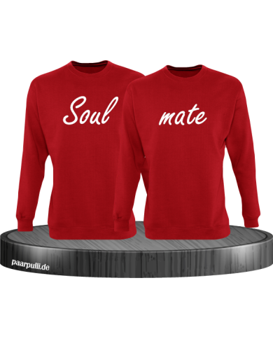 Soul mate Pullover in rot Soul mate Pullover in rot
