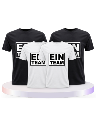 EIN TEAM" Shirt Partner Outfit für die Familie | Paarpulli