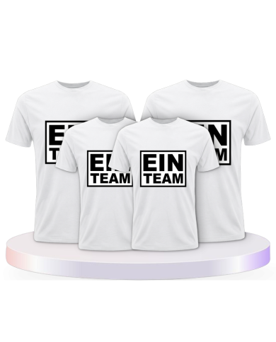 EIN TEAM" Shirt Partner Outfit für die Familie | Paarpulli