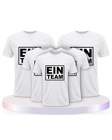 Familienlook T-Shirts mit Ein Team Family | Paarpulli