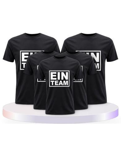 Familienlook T-Shirts mit Ein Team Family | Paarpulli