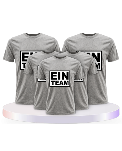 Familienlook T-Shirts mit Ein Team Family | Paarpulli