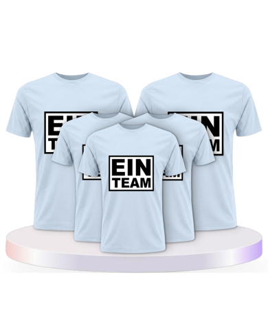 Familienlook T-Shirts mit Ein Team Family | Paarpulli