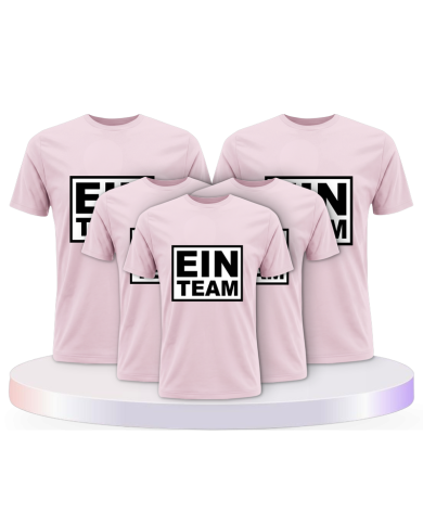 Familienlook T-Shirts mit Ein Team Family | Paarpulli