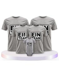 Ein Team Familienset T-Shirts mit Babybody | Paarpulli