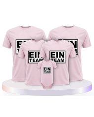 Ein Team Familienset T-Shirts mit Babybody | Paarpulli